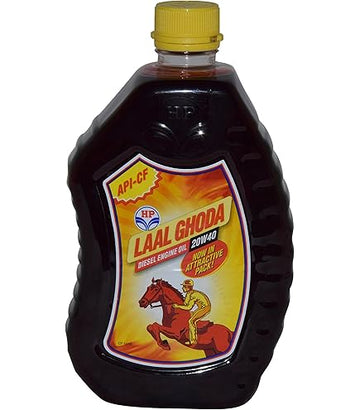 HP Lubricants Laal Ghoda 20w-40 Synthetic Engine Oil Suitable for Diesel Engines (500 ml)